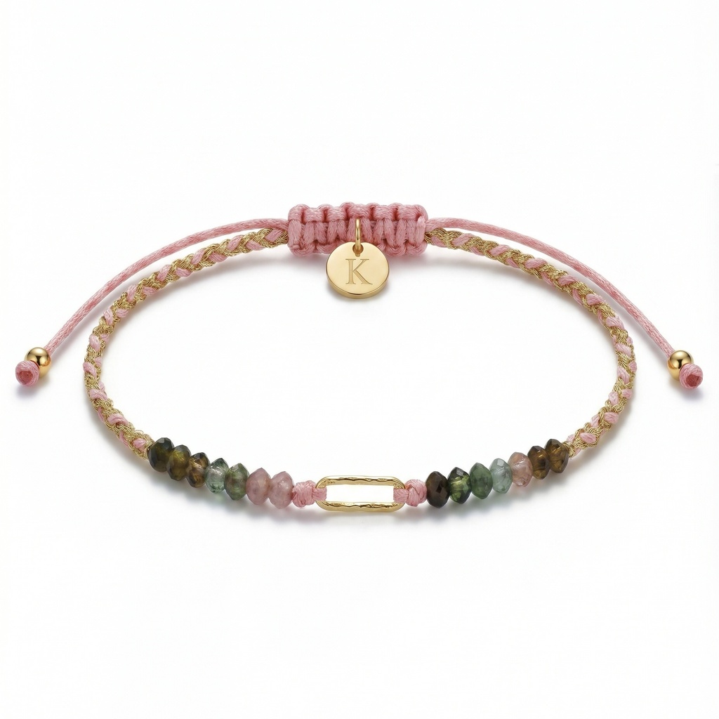Anaga pulsera trenzada turmalina
