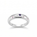Praga anillo gota circonia color
