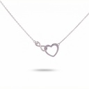 Dream colgante corazón e infinito enlazados