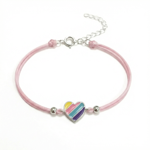 [10186] Joy pulsera corazón arcoíris