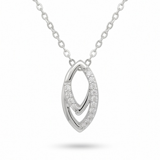 [10283] Dream colgante oval doble circonia