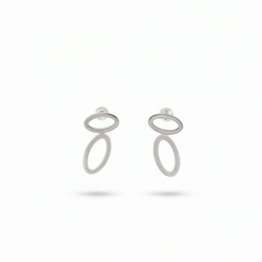 [10400] Serenity pendientes oval mate brillo