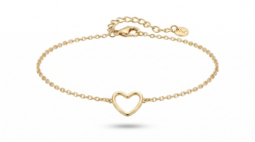 [10629] Serenity pulsera corazón dorado